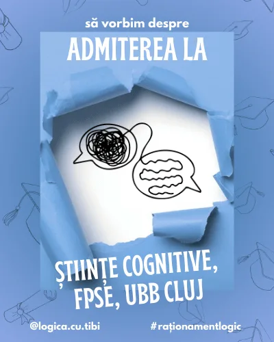 Postarea „Admiterea la Științe cognitive UBB” de pe Instagram